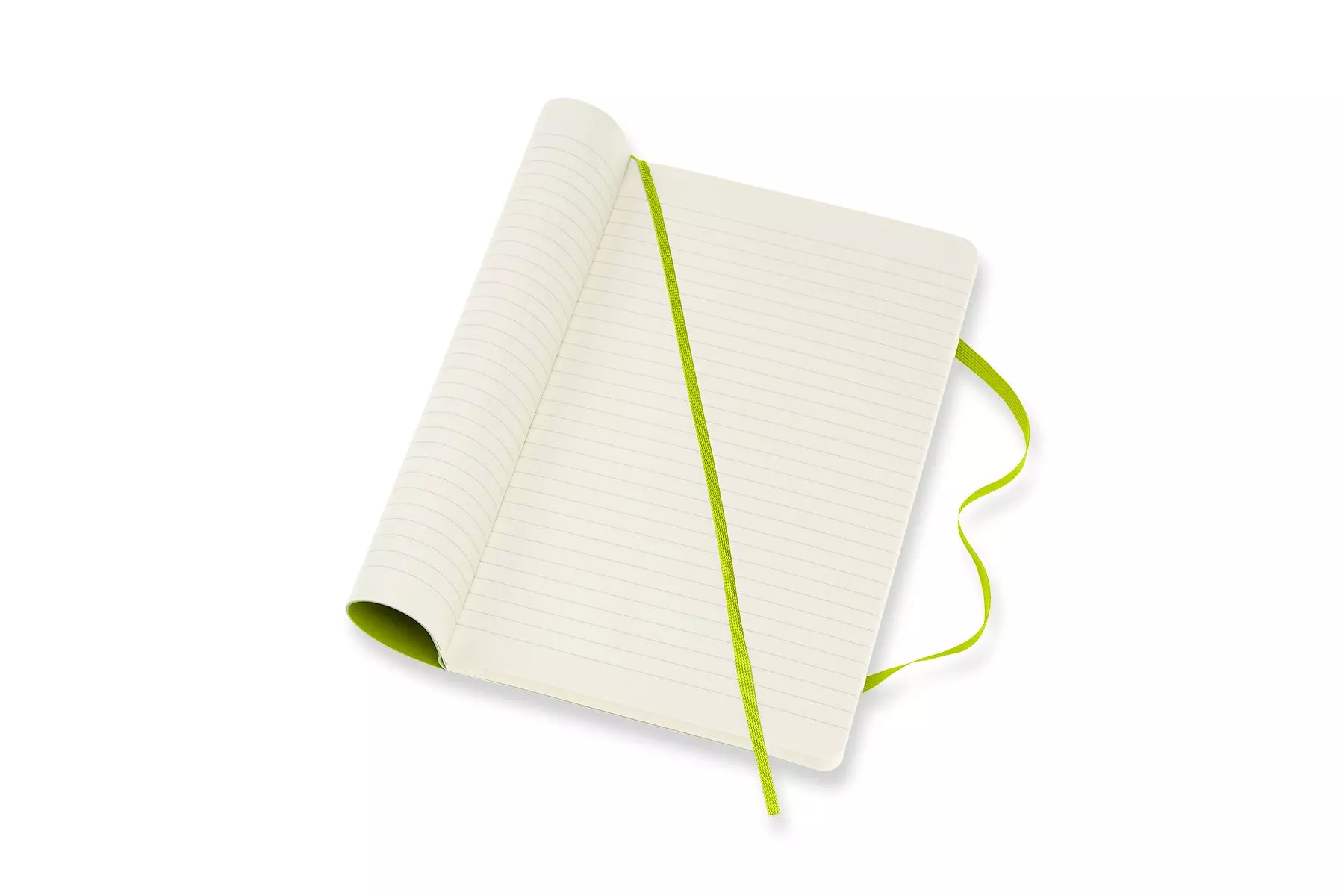 Een Moleskine Ruled Soft Cover Notebook Large Lemon Green koop je bij Moleskine.nl